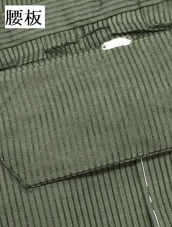 平和屋着物＊夏物　男性　馬乗り袴　縦絽　縞　正絹　逸品　未使用　DAAV1530op