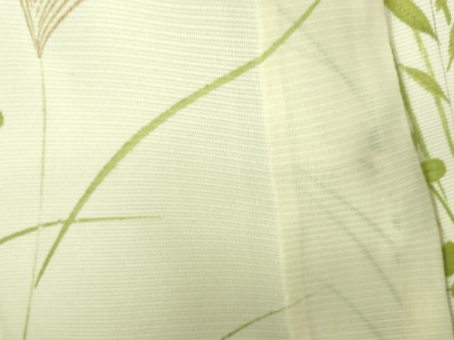 平和屋着物＊夏物　小紋　絽　草花　金彩　正絹　逸品　DAAV1586op