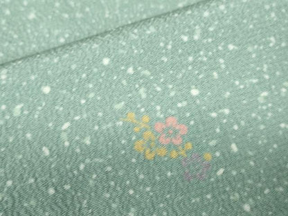 平和屋着物▽小紋 単衣 舞花文 洗える着物 DAAV1596op
