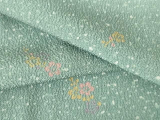 平和屋着物▽小紋 単衣 舞花文 洗える着物 DAAV1596op
