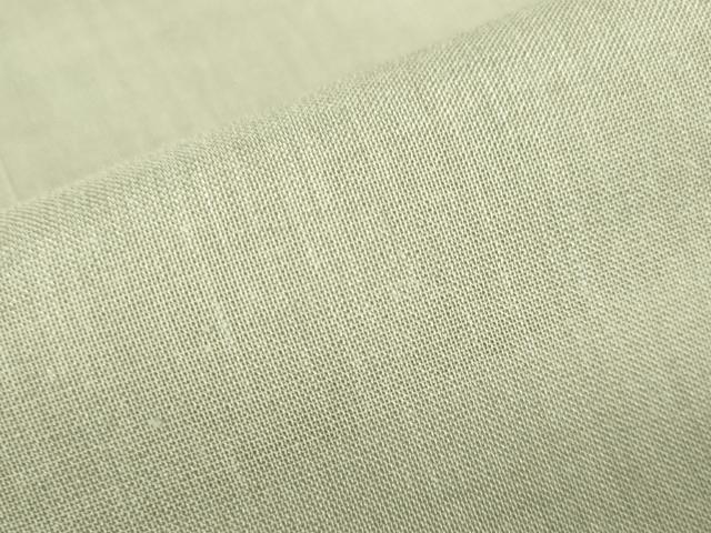 平和屋着物＊夏物 紗紬 山葵色 正絹 逸品 DAAV1627op