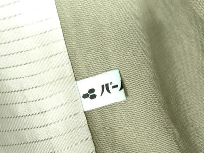 平和屋着物＊夏物 紗紬 山葵色 正絹 逸品 DAAV1627op