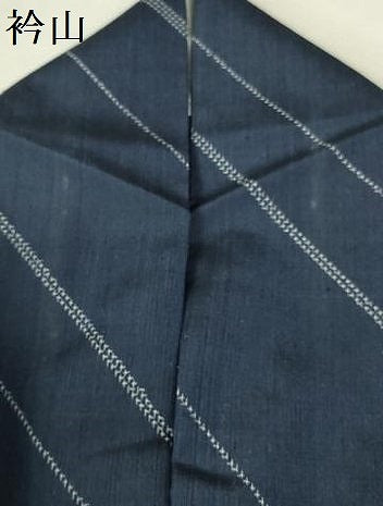 平和屋着物＊夏物 紗紬 斜縞 正絹 逸品 DAAV1684op