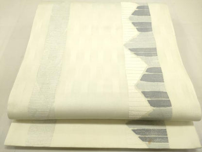 平和屋着物＊夏物　六通柄袋帯　幾何学文様　正絹　逸品　DAAV1882op