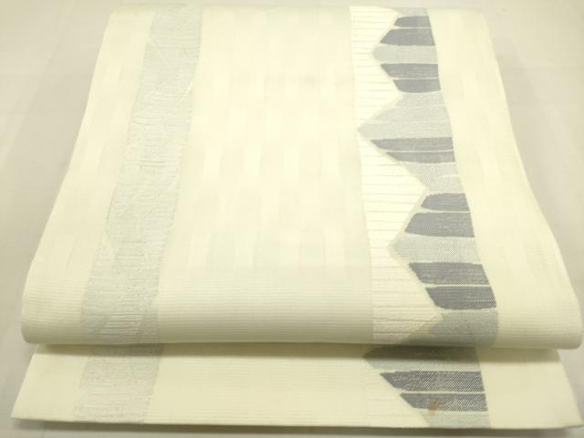 平和屋着物＊夏物　六通柄袋帯　幾何学文様　正絹　逸品　DAAV1882op