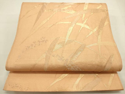 平和屋着物＊夏物　六通柄京袋帯　芝　金糸　正絹　逸品　DAAV1928op