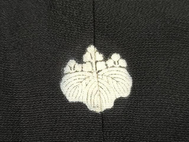 平和屋着物■豪華黒留袖　駒刺繍　双蝶花文　金彩　正絹　逸品　DAAV2234xg