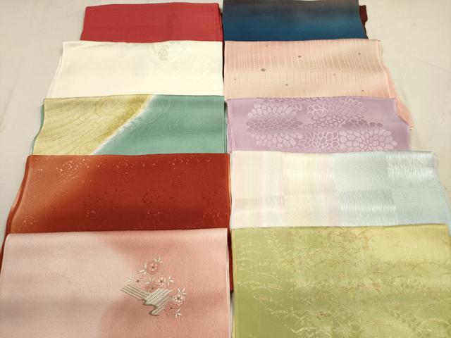 平和屋着物★和装小物　帯揚げ10枚セット　正絹　逸品　DAAV2507xg