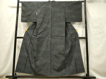 平和屋着物■上質な紬 雲取り風景文 正絹 逸品 DAAV2674qp