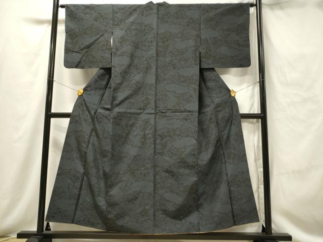平和屋着物■上質な紬 雲取り風景文 正絹 逸品 DAAV2674qp