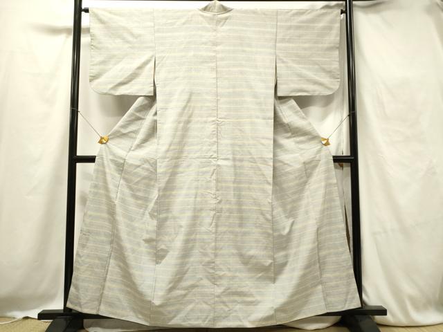 平和屋着物●本場大島紬 7マルキ 横段文 正絹 逸品 DAAV2759qp