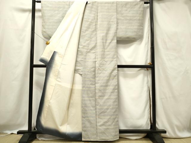 平和屋着物●本場大島紬 7マルキ 横段文 正絹 逸品 DAAV2759qp