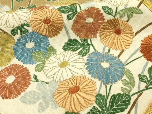 平和屋着物■豪華黒留袖　駒刺繍　地紙花文　暈し染め　金彩　正絹　逸品　DAAV2778qp