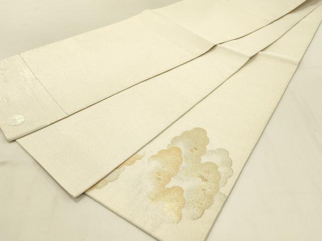 平和屋着物◎太鼓柄袋帯 綴れ 雲重ね箔散らし文 金銀糸 正絹 逸品 DAAV2847qp