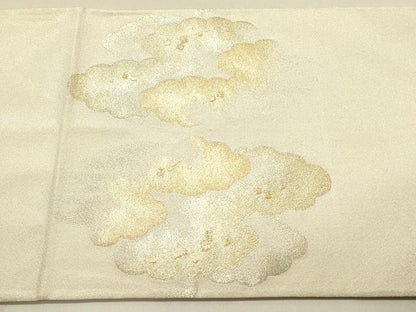 平和屋着物◎太鼓柄袋帯 綴れ 雲重ね箔散らし文 金銀糸 正絹 逸品 DAAV2847qp
