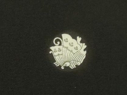 平和屋着物▽豪華黒留袖 単衣 駒刺繍 立波菱文 金彩 金通し地 正絹 逸品 DAAV3008du