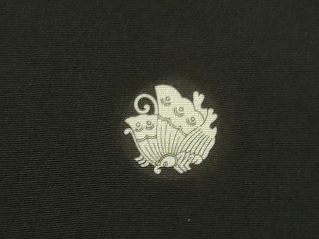 平和屋着物▽豪華黒留袖 単衣 駒刺繍 立波菱文 金彩 金通し地 正絹 逸品 DAAV3008du