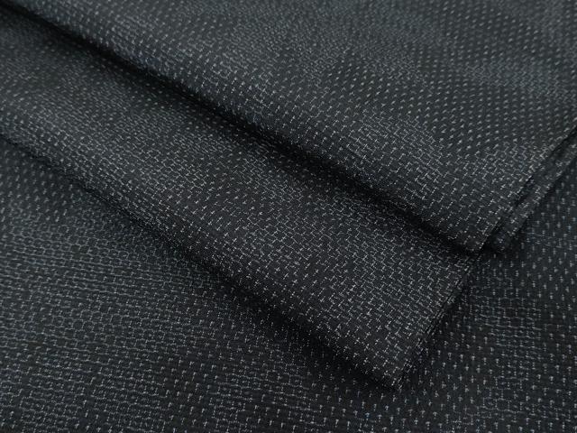 平和屋着物▽本塩沢 単衣 110亀甲 花唐草文 正絹 逸品 DAAV3016du