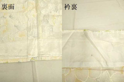 平和屋着物▽上質な小紋 単衣 牡丹文 金彩 正絹 逸品 DAAV3019du