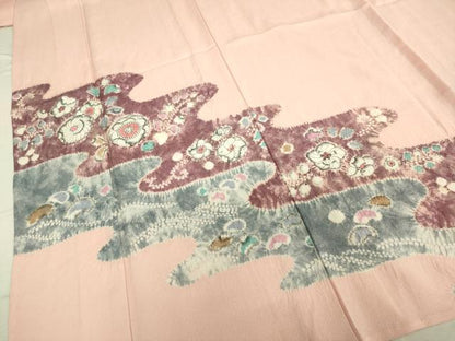 平和屋着物▽訪問着 単衣 絞り 辻が花 ますいわ屋扱い 正絹 逸品 DAAV3020du