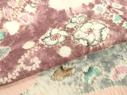 平和屋着物▽訪問着 単衣 絞り 辻が花 ますいわ屋扱い 正絹 逸品 DAAV3020du