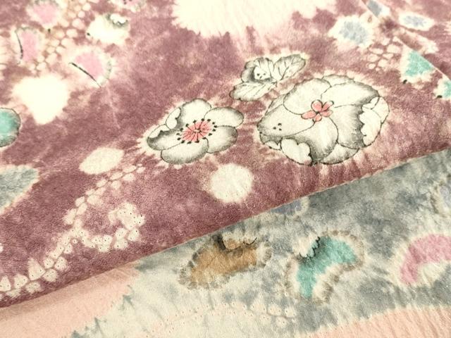 平和屋着物▽訪問着 単衣 絞り 辻が花 ますいわ屋扱い 正絹 逸品 DAAV3020du
