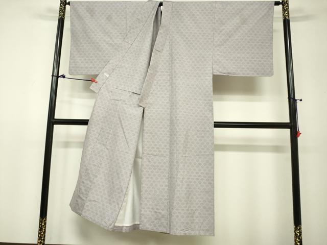 平和屋着物▽男性 本場大島紬 単衣 籠目 正絹 逸品 DAAV3026du