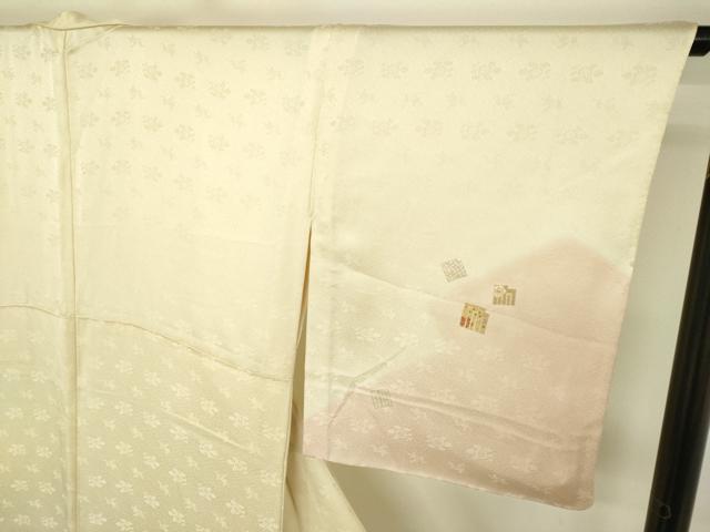 平和屋着物▽訪問着　単衣　駒刺繍　源氏港　暈し染め　金彩　正絹　逸品　DAAV3027du