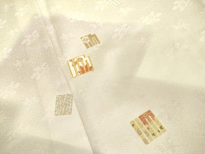 平和屋着物▽訪問着　単衣　駒刺繍　源氏港　暈し染め　金彩　正絹　逸品　DAAV3027du