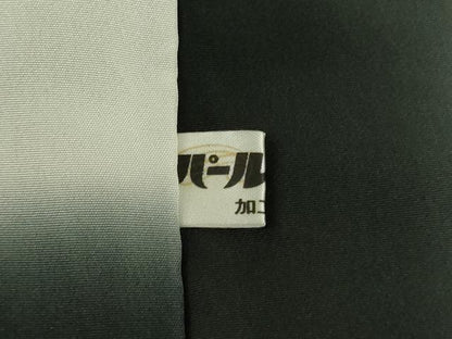 平和屋着物●訪問着 刺繍 鈴 黒地 正絹 逸品 DAAV3084du