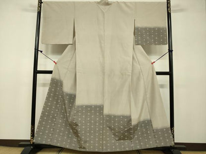 平和屋着物●訪問着 紬地 琉球絣文様 正絹 逸品 DAAV3090du