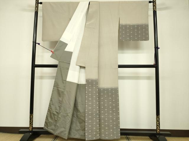 平和屋着物●訪問着 紬地 琉球絣文様 正絹 逸品 DAAV3090du