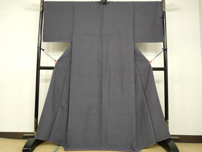 平和屋着物●上質な小紋　麻の葉文様　やまと誂製　正絹　逸品　未使用　DAAV3114du