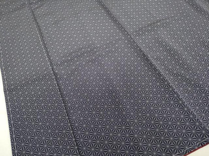 平和屋着物●上質な小紋　麻の葉文様　やまと誂製　正絹　逸品　未使用　DAAV3114du