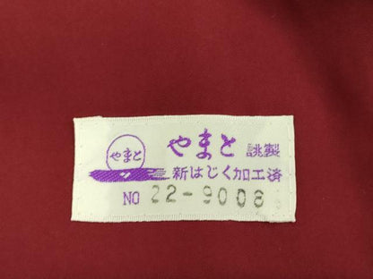 平和屋着物●上質な小紋　麻の葉文様　やまと誂製　正絹　逸品　未使用　DAAV3114du
