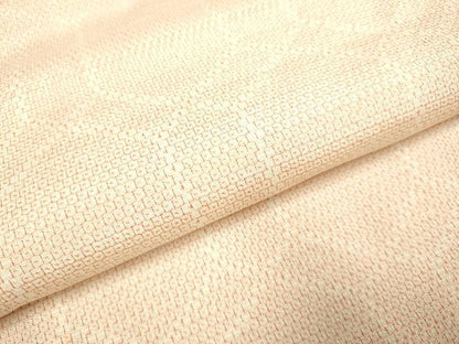 平和屋着物▽本塩沢　単衣　110亀甲　亀甲文　正絹　逸品　DAAV3122du