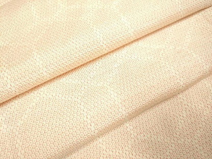 平和屋着物▽本塩沢　単衣　110亀甲　亀甲文　正絹　逸品　DAAV3122du