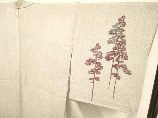 平和屋着物▽訪問着 単衣 ろうけつ染め 樹林文 正絹 逸品 DAAV3127du