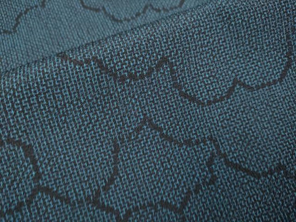 平和屋着物▽本塩沢 単衣 雲重ね文 正絹 逸品 DAAV3131du