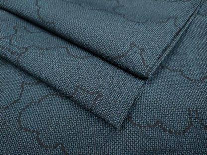 平和屋着物▽本塩沢 単衣 雲重ね文 正絹 逸品 DAAV3131du