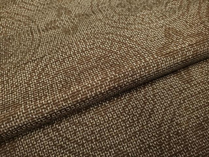 平和屋着物▽真綿紬　単衣　花丸文　証紙付き　正絹　逸品　DAAV3132du