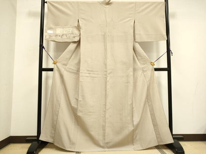 平和屋着物▽本塩沢 単衣 間道 証紙付き 正絹 逸品 DAAV3135du