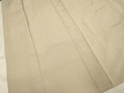 平和屋着物▽本塩沢 単衣 間道 証紙付き 正絹 逸品 DAAV3135du
