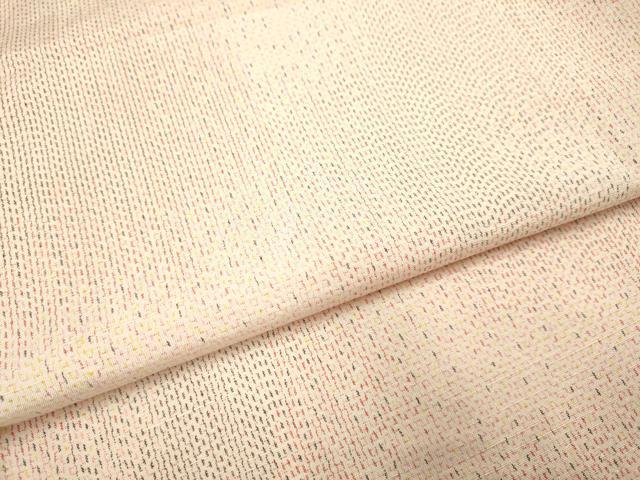平和屋着物▽上質な紬 単衣 霞文 正絹 逸品 DAAV3139du