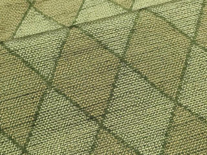 平和屋着物▽上質な紬 単衣 菱文 正絹 逸品 DAAV3140du