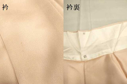平和屋着物▽訪問着 単衣 渡り橋風景花文 暈し染め 正絹 逸品 DAAV3157du