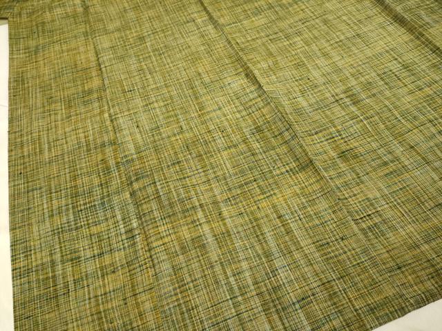 平和屋着物▽上質な紬 単衣 霞文 正絹 逸品 DAAV3160du