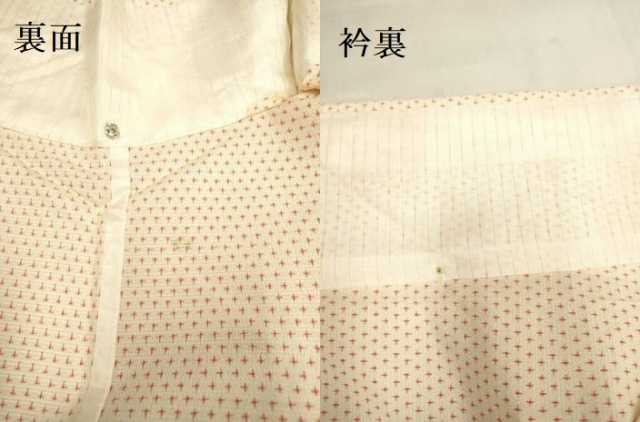 平和屋着物▽本塩沢 単衣 十字絣 正絹 逸品 DAAV3162du