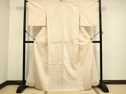 平和屋着物▽本塩沢 単衣 十字絣 正絹 逸品 DAAV3162du