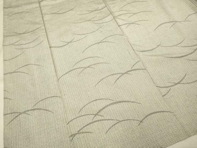 平和屋着物▽上質な紬 単衣 芝文 正絹 逸品 DAAV3169du